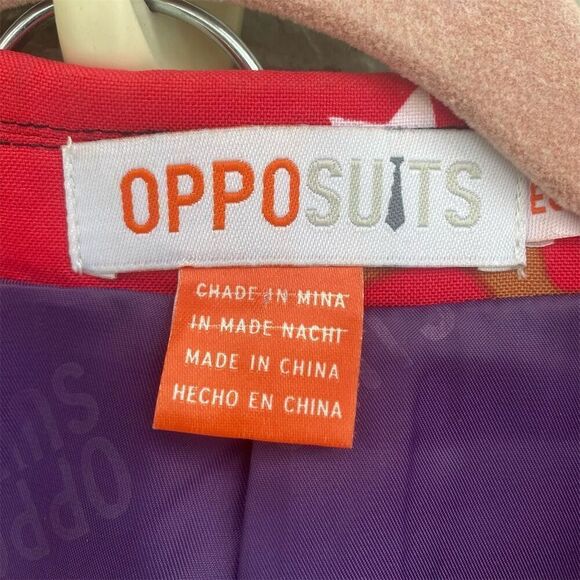 OppoSuits Men's Christmaster Christmas Suit Red Geometric Size 42 - Picture 10 of 12